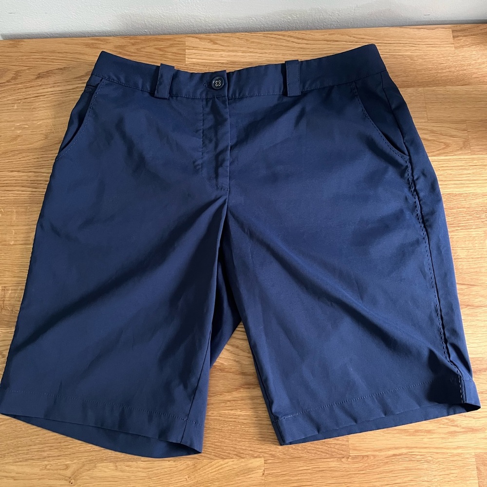 Nike Women's Blue Dri-Fit Golf Tour Performance Stretch Shorts Size 10